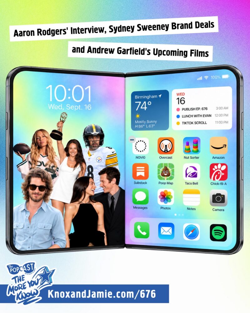 Aaron Rodgers' Interview, Sydney Sweeney Brand Deals and Andrew Garfield's Upcoming Films